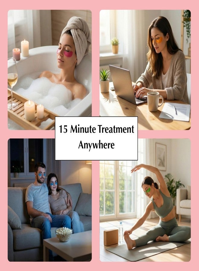 سباسكريبشنز لصقات سبا سكريبشنز الكولاجين الهيدروجيلية للعين - أقنعة مضادة للتجاعيد للهالات السوداء والانتفاخات، وسادات جل مرطبة ومشدة للعين للرجال والنساء للعناية اليومية المنعشة بالبشرة، 24 زوجًا - Image 3